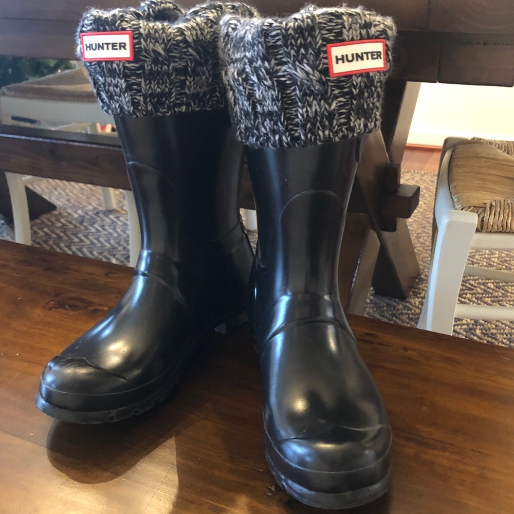 EUC Hunter Short Welly Boot and socks!